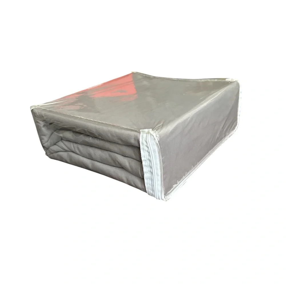 Soft & Cozy Light Gray Duvet Cover Set - 100% Polyester NWT